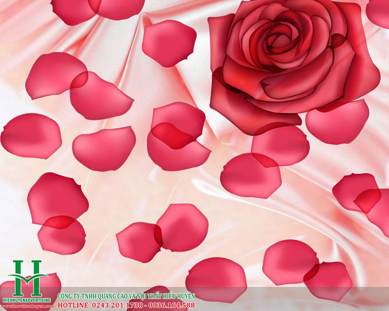 Tranh 3D hoa hồng đẹp nhất Hà Nội