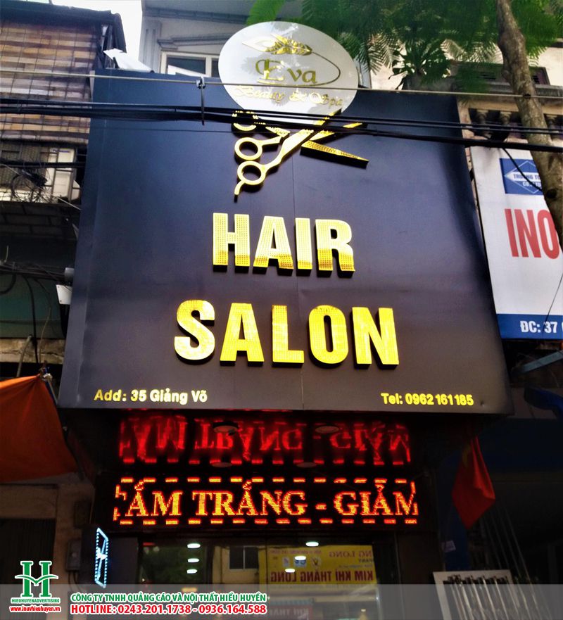 Tổng hợp 20 mẫu biển hiệu salon tóc HOT nhất  Biển Hiệu Đẹp